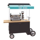 4 Räder laden hölzernen Kaffee-Verkauf-Wagen des Fahrrad-300KG