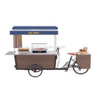 Sprühfarbe-Kastenstruktur-Fahrrad-Nahrungsmittelwagen SS304 48V