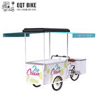 Fahrrad EQT 138L oder 110L Front Load Tricycle Ice Cream für Verkäufe DC trieb Gefrierschrank-Dreiradwagen-Nahrung Trike an