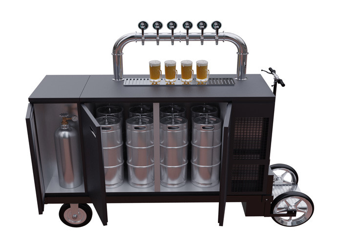 Kundengebundener elektrischer Bier-Roller-Wagen für das Vermarkten, das Verkaufen und Verteilung