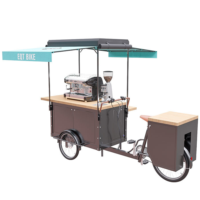 Großer Speichertee-Kaffee-Wagen-im Freien einfaches Bewegen verfügbar für irgendwelche Plätze