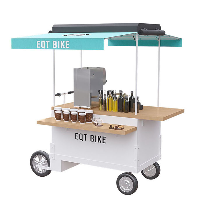 Handelsgetränkewagen Stationable, Fahrrad-Verkauf-Wagen für Tee-Getränk