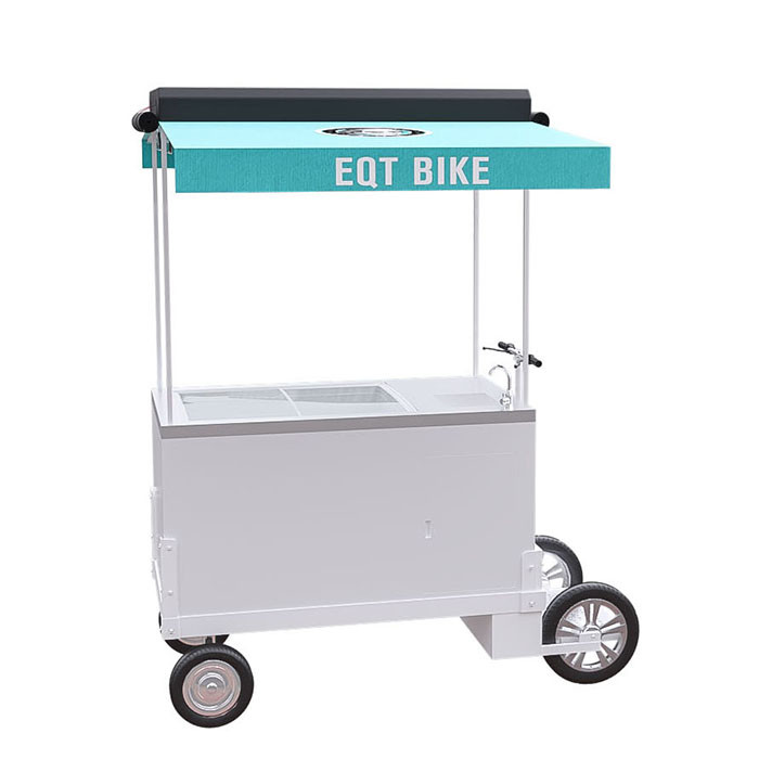 Kundengebundenes Europa-Art-Eiscreme-Verkauf-Dreirad mit Gefrierschrank 125L