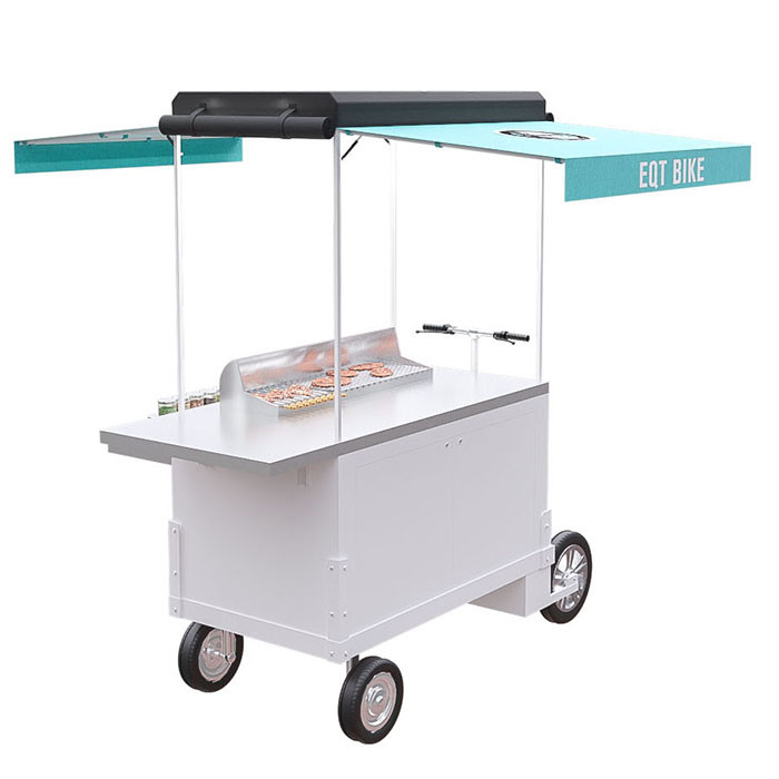 Kundengebundener Roller-Anhänger-Nahrungsmittelwagen, Fahrrad-Nahrungsmittelwagen-Aluminiumlegierungs-Roller-Rahmen